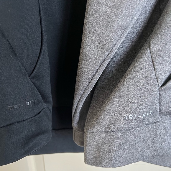 Two Nike Dri-Fit Hoodies (Gray and Black) Size XL: fit like Larges. MSRP: $130 - Picture 2 of 3